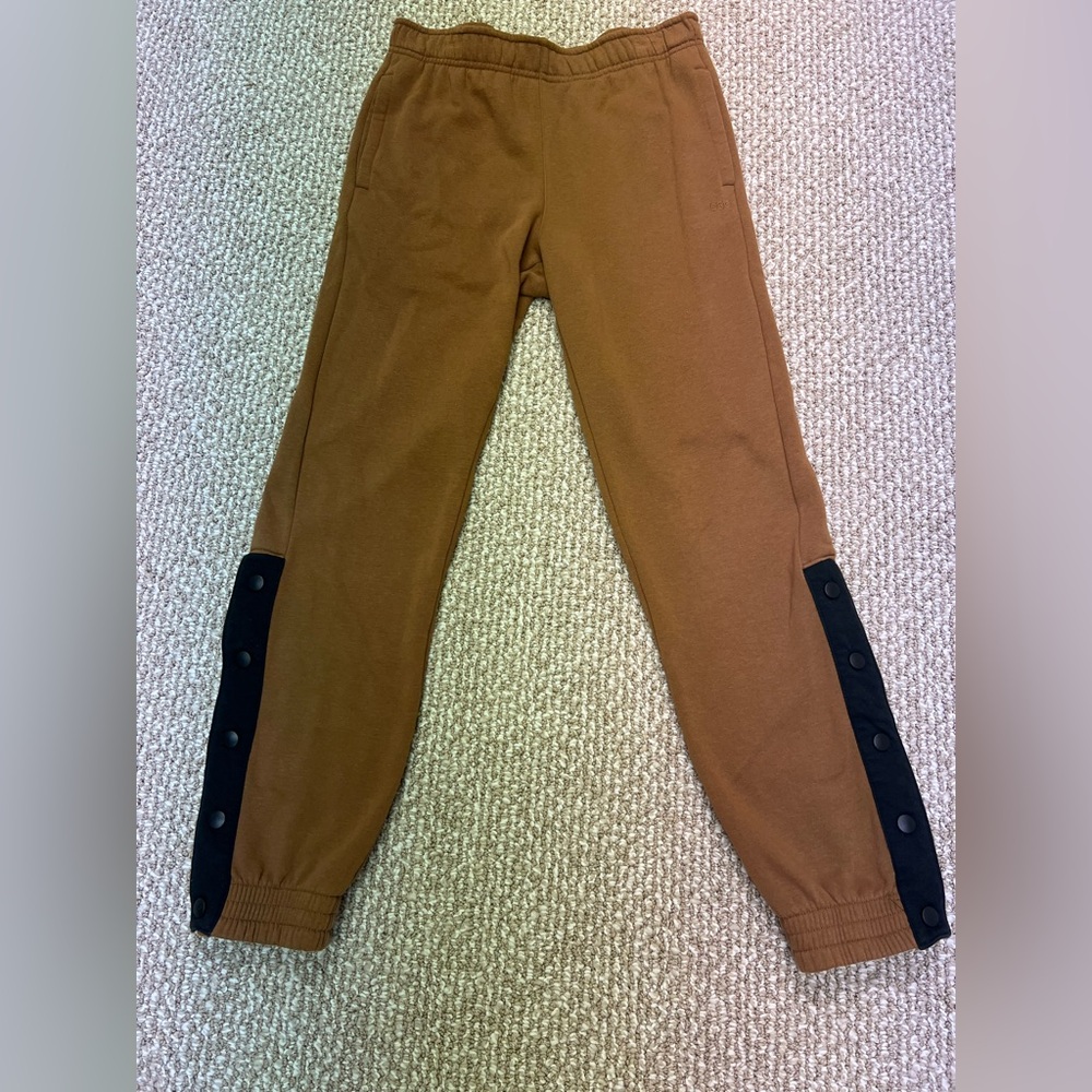 DSG Brown Jogger Pants with Black Snap Panels XL/Youth